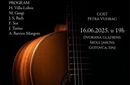 Prvi koncert naše gitaristice LUCIJE VUDRAG 16. lipnja 2025. u 19h