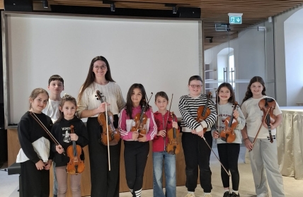 Seminar violine i viole u Glazbenoj školi Jakova Gotovca pod vodstvom prof. Lare Silvestri Valdevit