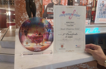 Ameli Dinarina Šimić na festivalu Sanremo Junior