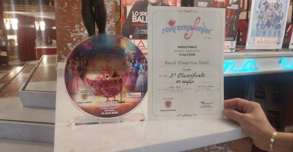 Ameli Dinarina Šimić na festivalu Sanremo Junior
