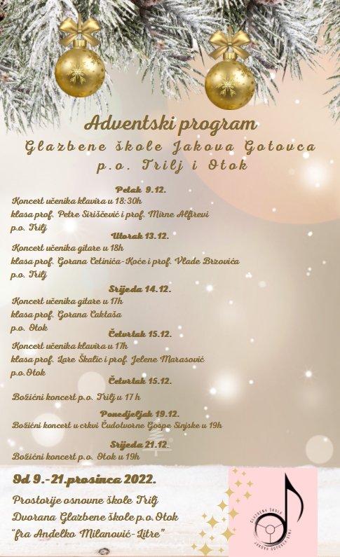 Adventski program po