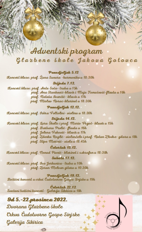 Adventski program sinj
